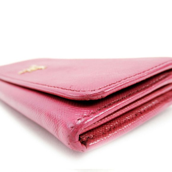PRADA wallet pink leather Authentic used - Picture 3 of 8
